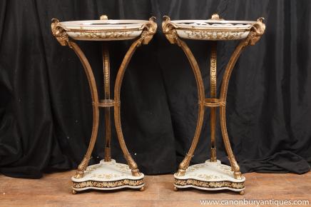French Empire Jardineres  - Ormolu Torcheres Plant Stands